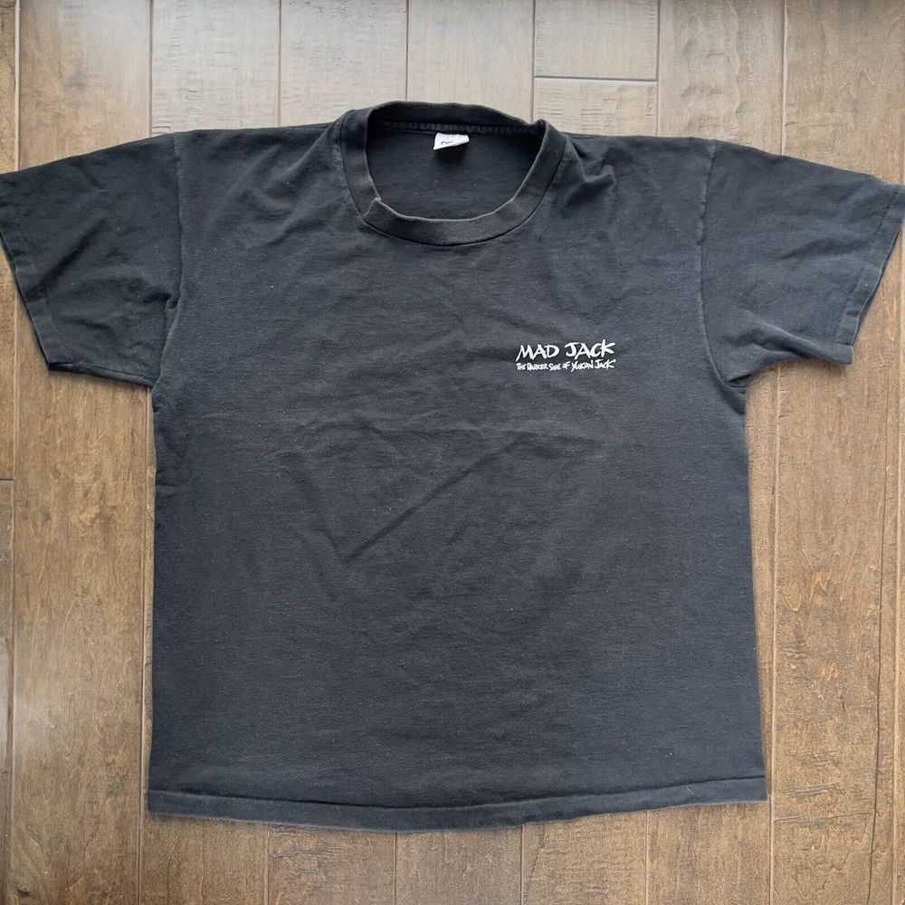 Vintage Mad Jack The Darker Side Of Yukon Jack Single Stitch Shirt Afraid Dark